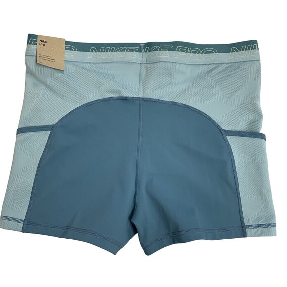 Women’s Nike Pro High-Waisted 3" Training Shorts with Pockets XL DX0059 440 - Picture 11 of 11